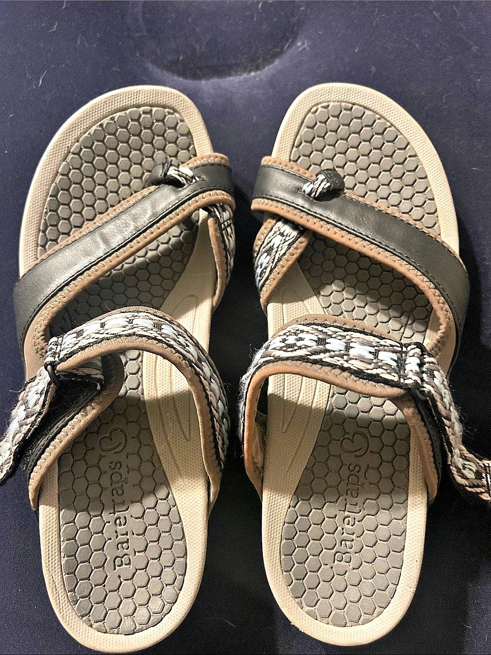 Bare Traps Women's Patterned Strap Sandals in Brown